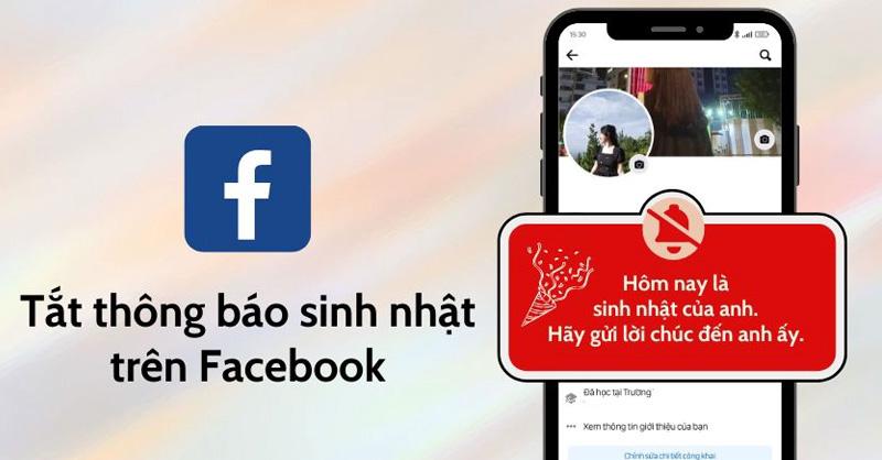 Cách tắt thông báo, ẩn ngày sinh nhật trên Facebook