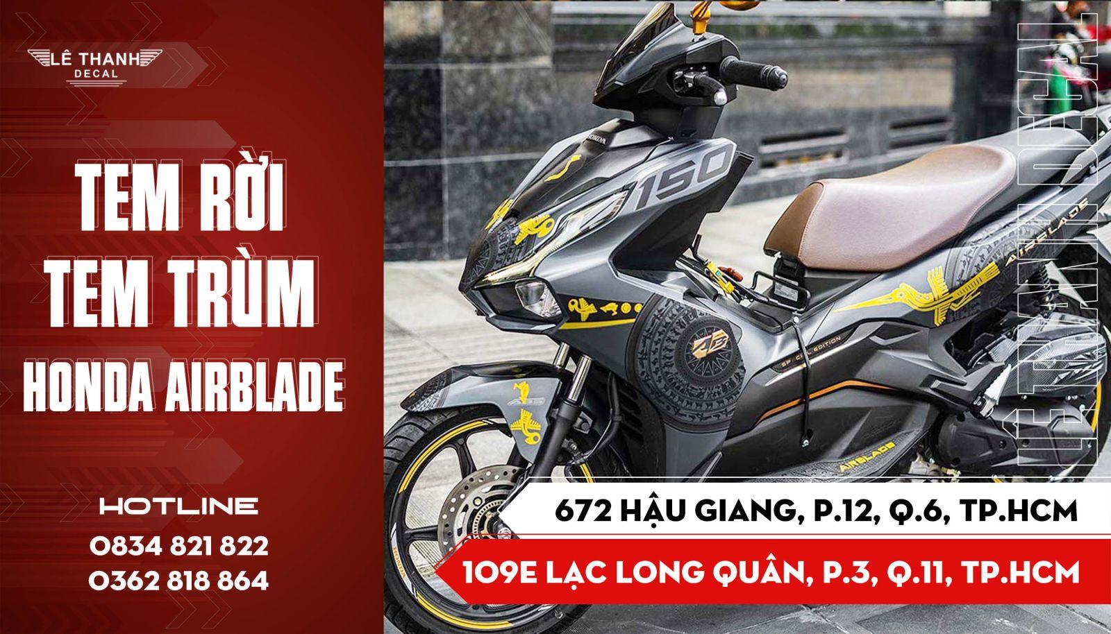 Tem xe AirBlade : Top 10+ mẫu tem xe Air Blade đẹp mắt, độc đáo 2024