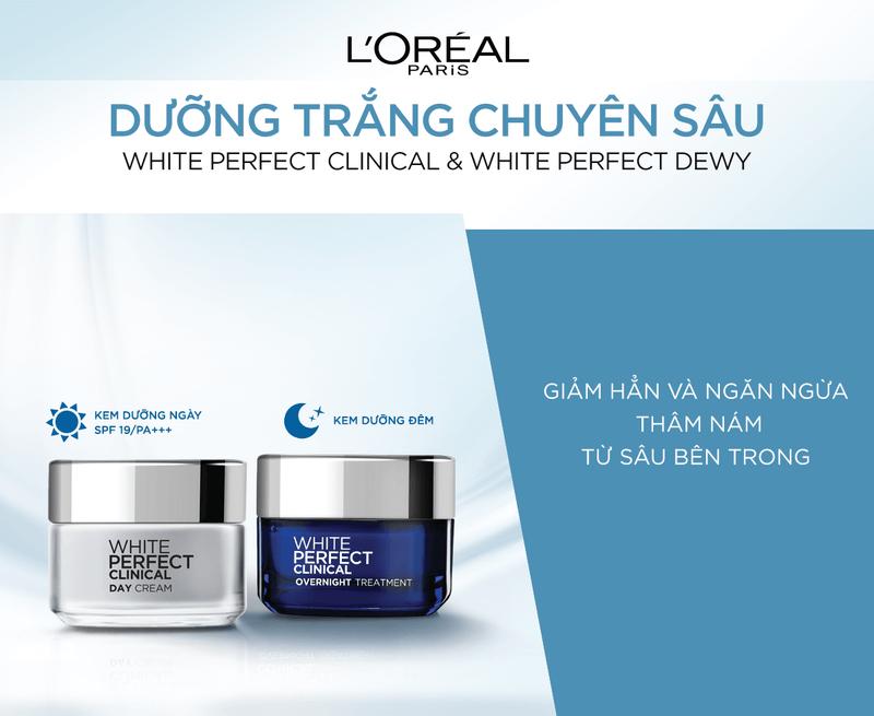 Kem Loreal dưỡng trắng da ban ngày và đêm