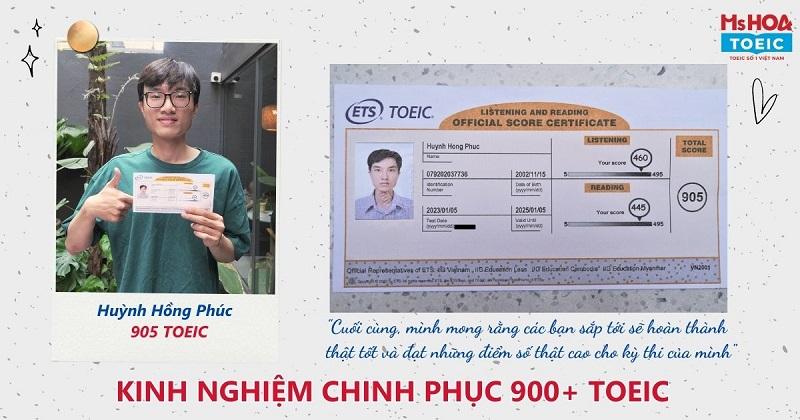 Học viên điểm cao tại Anh ngữ ms hoa