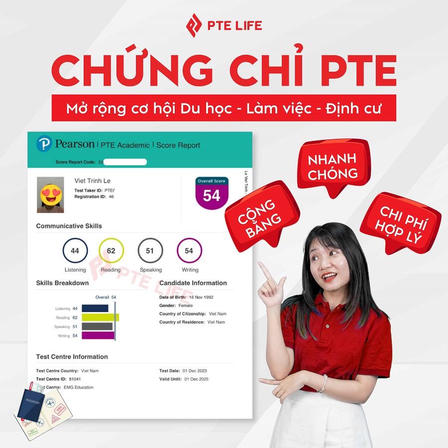 Chứng chỉ PTE