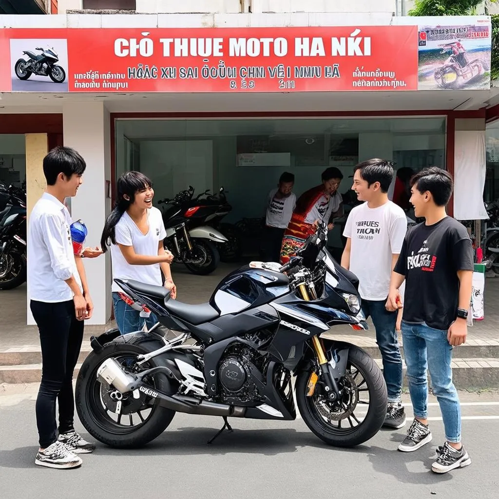 Cho thuê xe moto PKL Hà Nội